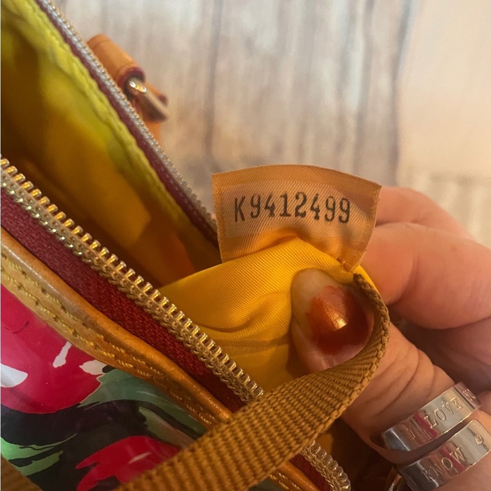 Dooney & Bourke Vibrant Floral Satchel with Tan Leather - Picture 7 of 11